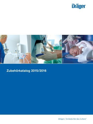 Dräger Krankenhaus Zubehörkatalog 2015/2016 - Deutsch