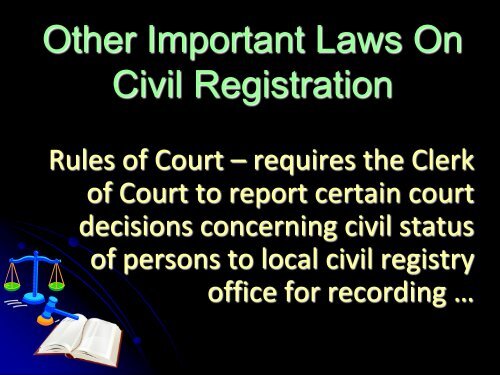 CIVIL REGISTRATION SYSTEM in the PHILIPPINES ... - nsor12.ph