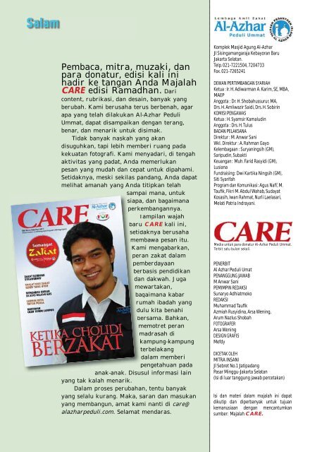 Majalah CARE, Edisi Khusus Ramadhan 1430 H Majaalalah hh CA ...