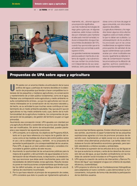 Una nueva cultura del agua para agricultores El Anuario ... - Miliarium