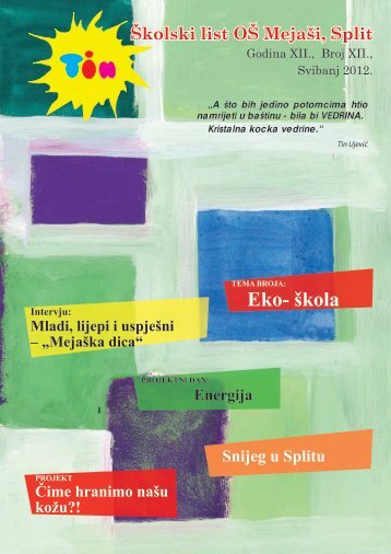 Eko- škola - Osnovna škola "Mejaši" Split