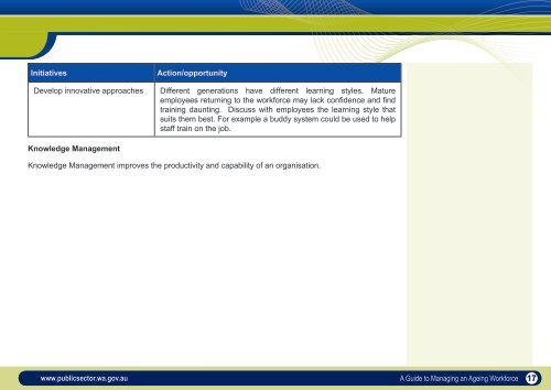 A Guide to Managing an Ageing Workforce - Public Sector ...