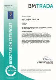 ISO 9001:2008 Quality Management System - BAC Corrosion ...