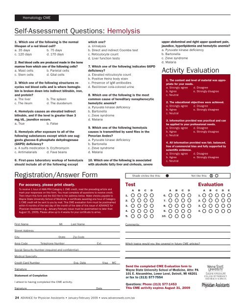 Hemolysis - Emory University School of Medicine