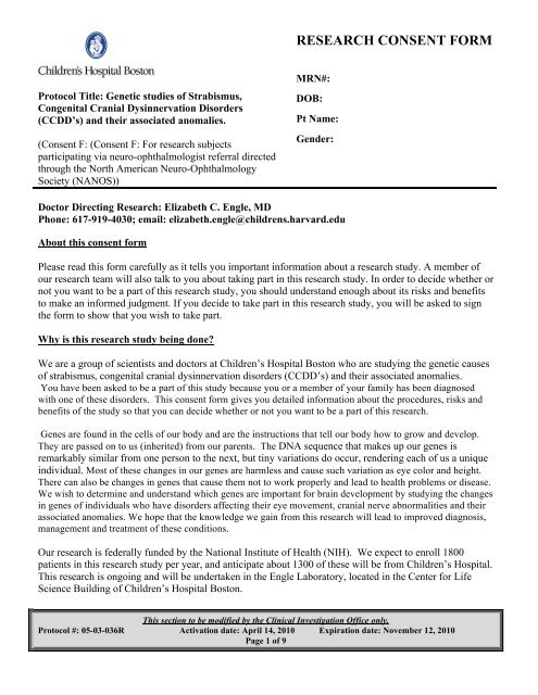 RESEARCH CONSENT FORM - NOVEL