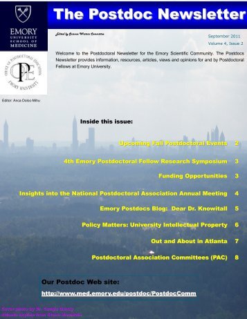 The Postdoc Newsletter - Emory University School of Medicine