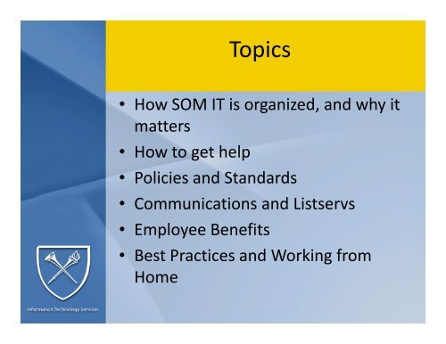 IT Policies and Resources - Emory University School of Medicine