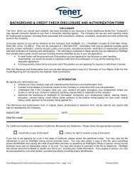 background & credit check disclosure and authorization form