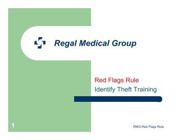 Identity Theft - Regal Medical Group