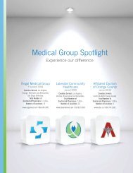 Medical Group Spotlight - Regal Medical Group