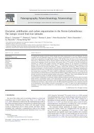 Glaciation, aridification, and carbon sequestration in the Permo ...