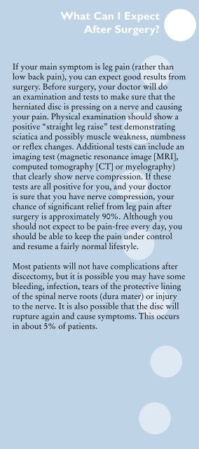 Herniated Lumbar Disc - KnowYourBack.org