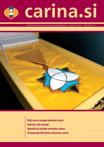 Å tevilka 23, januar 2012 - Carinska uprava Republike Slovenije