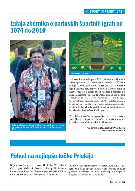 Å tevilka 23, januar 2012 - Carinska uprava Republike Slovenije