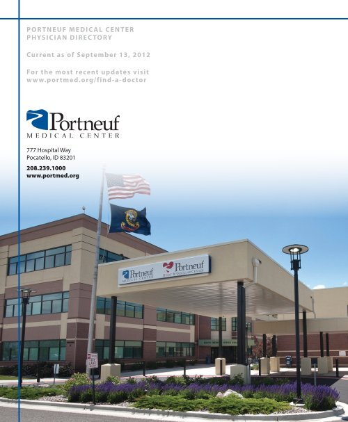 2012 PHYSICIAN DIRECTORY - Portneuf Medical Center