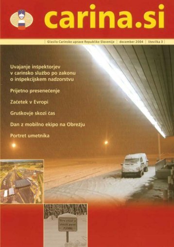 Å tevilka 3, december 2004 - Carinska uprava Republike Slovenije