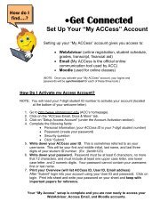 instructions on setting up your My ACCess account - Alamance ...