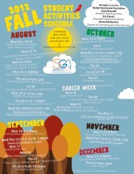 SGA Fall 2012 Calendar of Events - Alamance Community College
