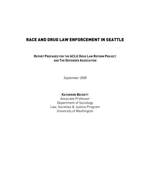 RACE AND THE ENFORCEMENT OF DRUG DELIVERY LAWS IN ...