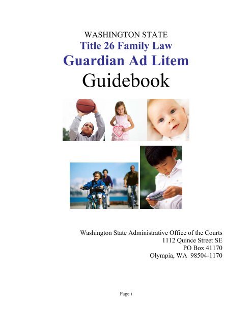 Title 26 Family Law Gal Guidebook King County Bar Association