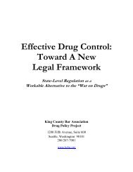Effective Drug Control: Toward A New Legal Framework