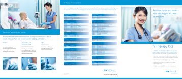 IV Start Kits Brochure - ICU Medical, Inc.