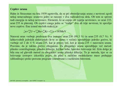 JEDRSKE ELEKTRARNE - POWERLAB