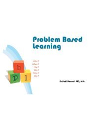 Problem Based Learning - Medical Education Online