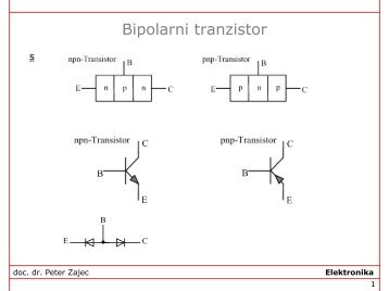 Bipolarni tranzistor / folija - lrtme