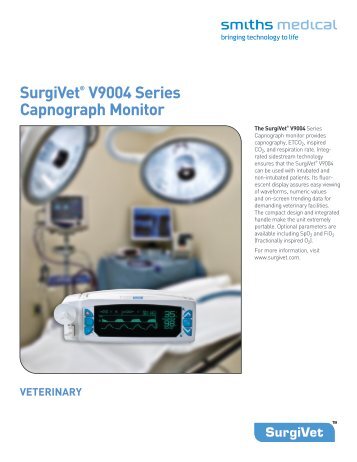 SurgiVetÂ® V9004 Series Capnograph Monitor VETERINARY