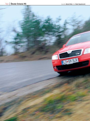 Test Škoda Octavia RS - Avto Magazin