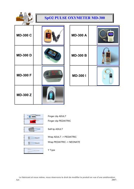 SpO2 PULSE OXYMETER MD-300