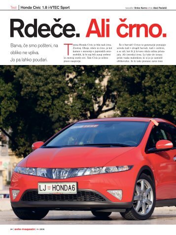 Honda Civic prava.qxd - Avto Magazin