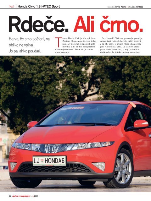 Honda Civic prava.qxd - Avto Magazin