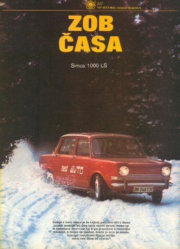 Prenesi PDF testa Simca Simca 1000 LS - Avto Magazin