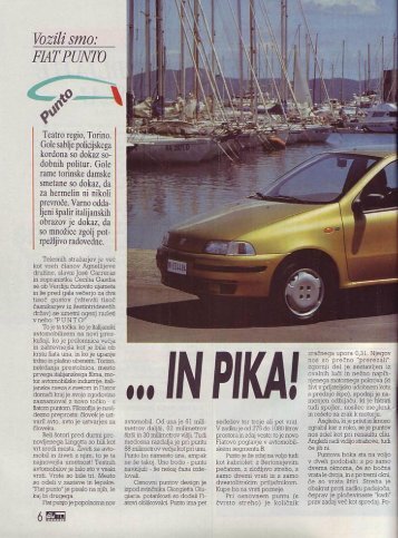 Prenesi PDF testa Fiat Fiat Punto - Avto Magazin