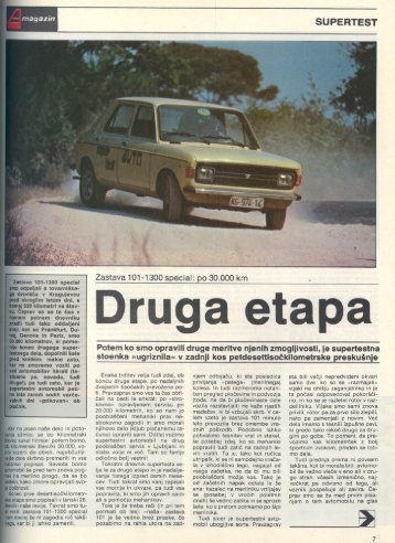 Prenesi PDF testa Zastava Zastava 101-1300 special - Avto Magazin