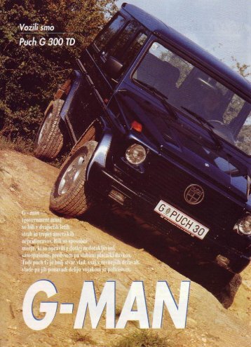 Prenesi PDF testa Puch Puch G 300 TD - Avto Magazin