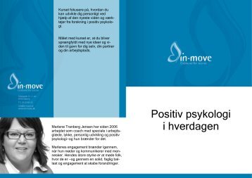 Positiv psykologi i hverdagen - in-move