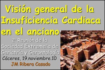 VisiÃ³n General de la Insuficiencia Cardiaca en el Anciano. - Soggex