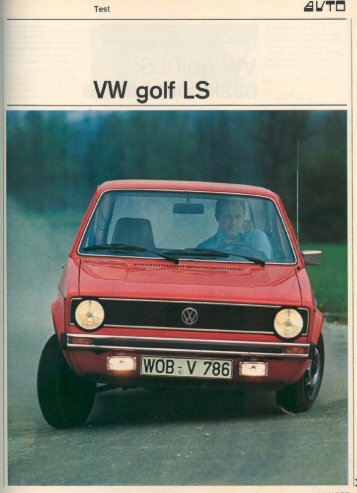 Prenesi PDF testa Volkswagen Volkswagen Golf LS - Avto Magazin