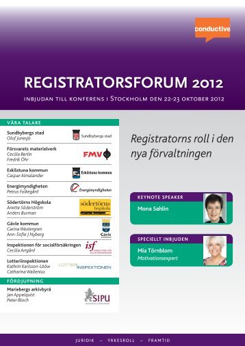 registratorsforum 2012 - Conductive