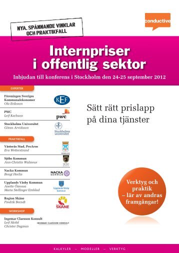 Internpriser i offentlig sektor - Conductive