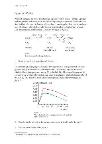 Opgave 4. Alkohol 1 2