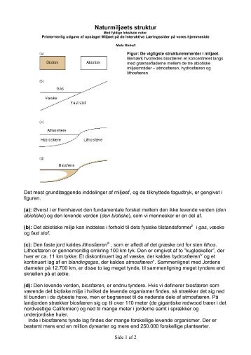 NaturmiljÃ¸ets struktur