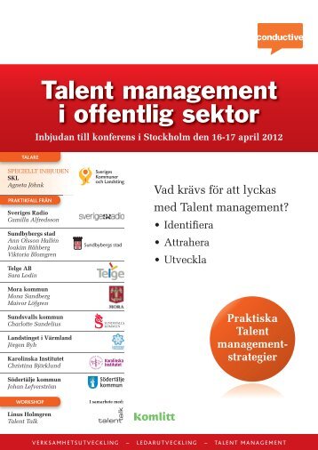Talent management - Conductive