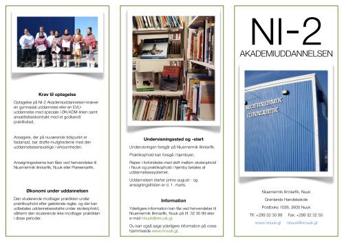 NINUUK brochure - NI2 - GrÃ¸nlands Handelsskole