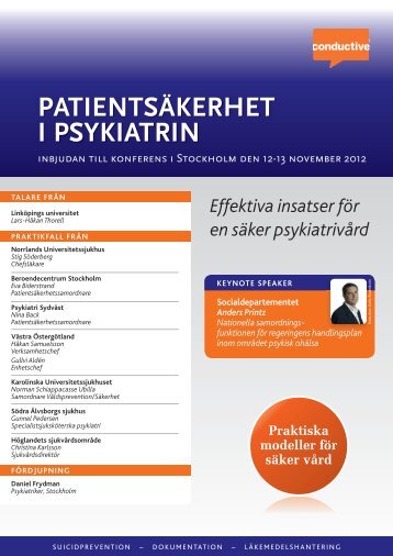 PatientsÃ¤kerhet i psykiatrin - Conductive