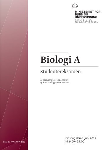 Biologi A, stx, den 6. juni 2012 (pdf)