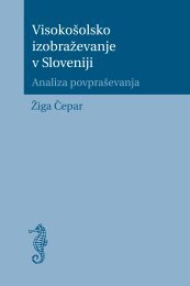 VisokoÅ¡olsko izobraÅ¾evanje v Sloveniji - ZaloÅ¾ba Univerze na ...